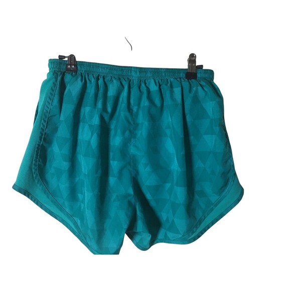 Nike Running Shorts Women's Size Medium Cyan Blue Dri Fit Geometric Stretch - Picture 4 of 6
